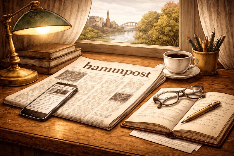 Zeitung, Notizbuch und Stift – Aktuelle Informationen aus Hamm